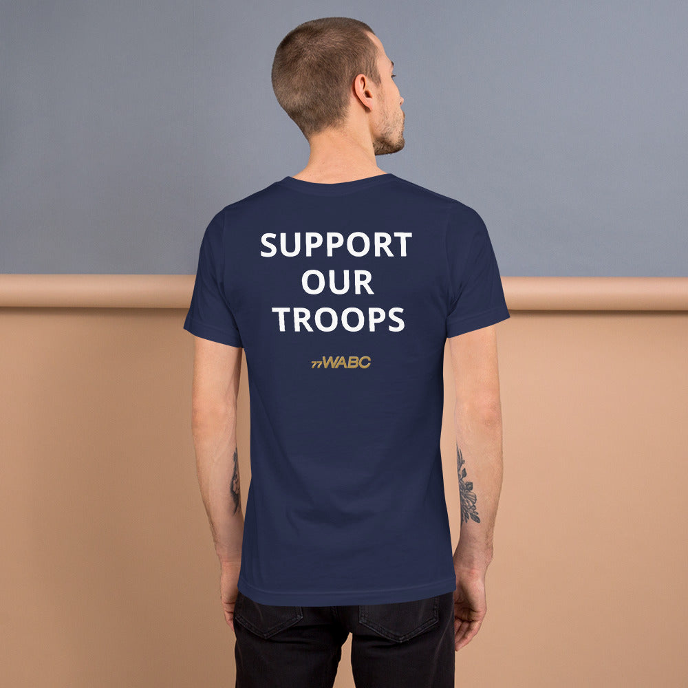 Support Our Troops: US Navy Unisex t-shirt