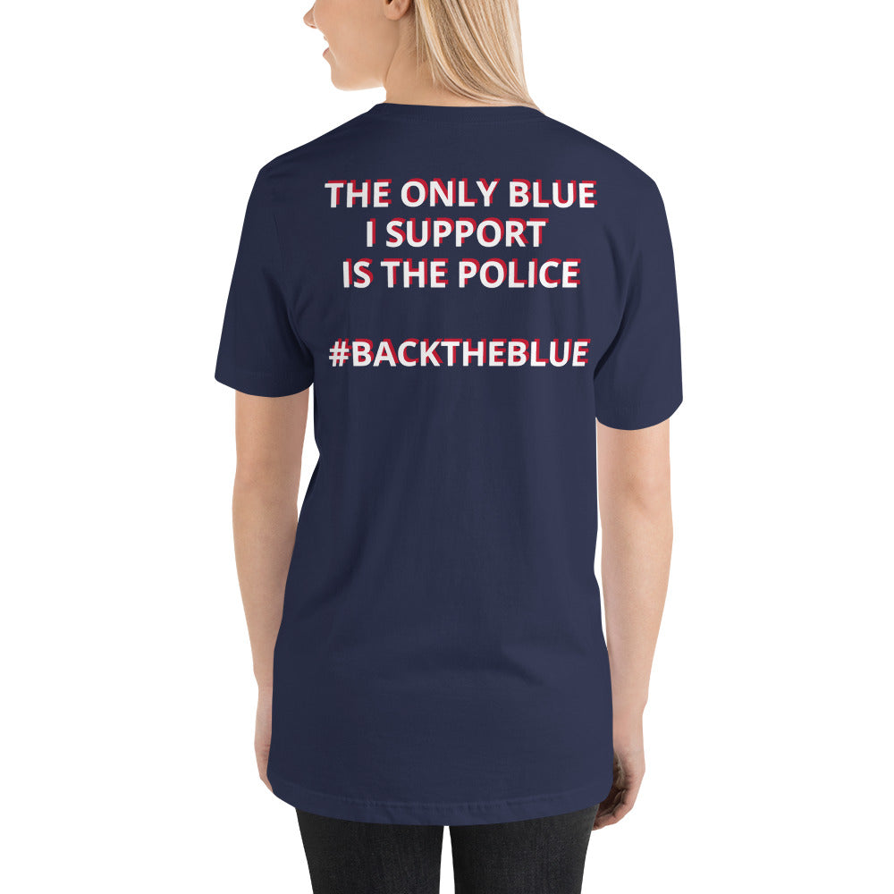 Rita Cosby Back The Blue Unisex t-shirt