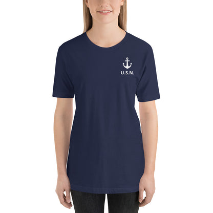 Support Our Troops: US Navy Unisex t-shirt